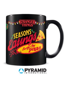 MGB27652 Stranger things 4 christmas seasons eatings black mug